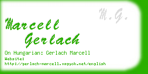 marcell gerlach business card